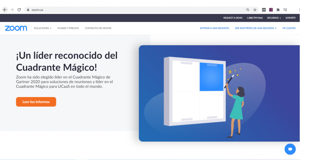 Para conectarnos a nuestra segunda reunión de zoom, usaremos la plataforma web.